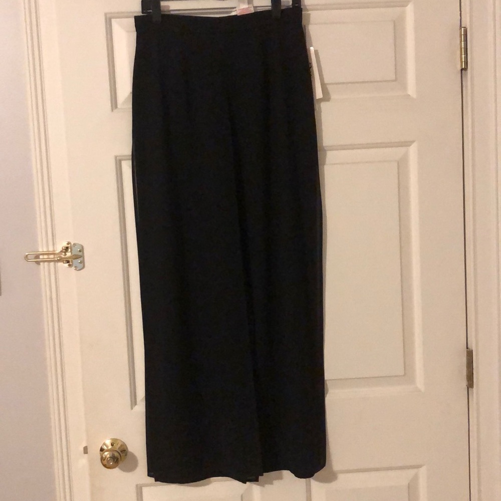 Black dressy palazzo pants size 12, NWT